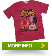 Products Here To Party Classic Batman TV Show Junk Food Mens TShirt